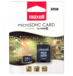 MicroSDHC 32GB CL10 + adpt...