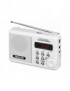 Prenosné rádio
Analógový FM tuner
Rozsah FM: 88 - 108 MHz
Zobrazenie frekvencie na LED displeji
USB vstup
AUX vstup
Slot pre micro SD kartu (max. 8 GB micro SDHC)
Výstupný výkon (RMS): 2 W
Teleskopická FM anténa
Výstup pre slúchadlá
Napájanie: integrovaná lítiová batéria, výdrž 10 hodín...